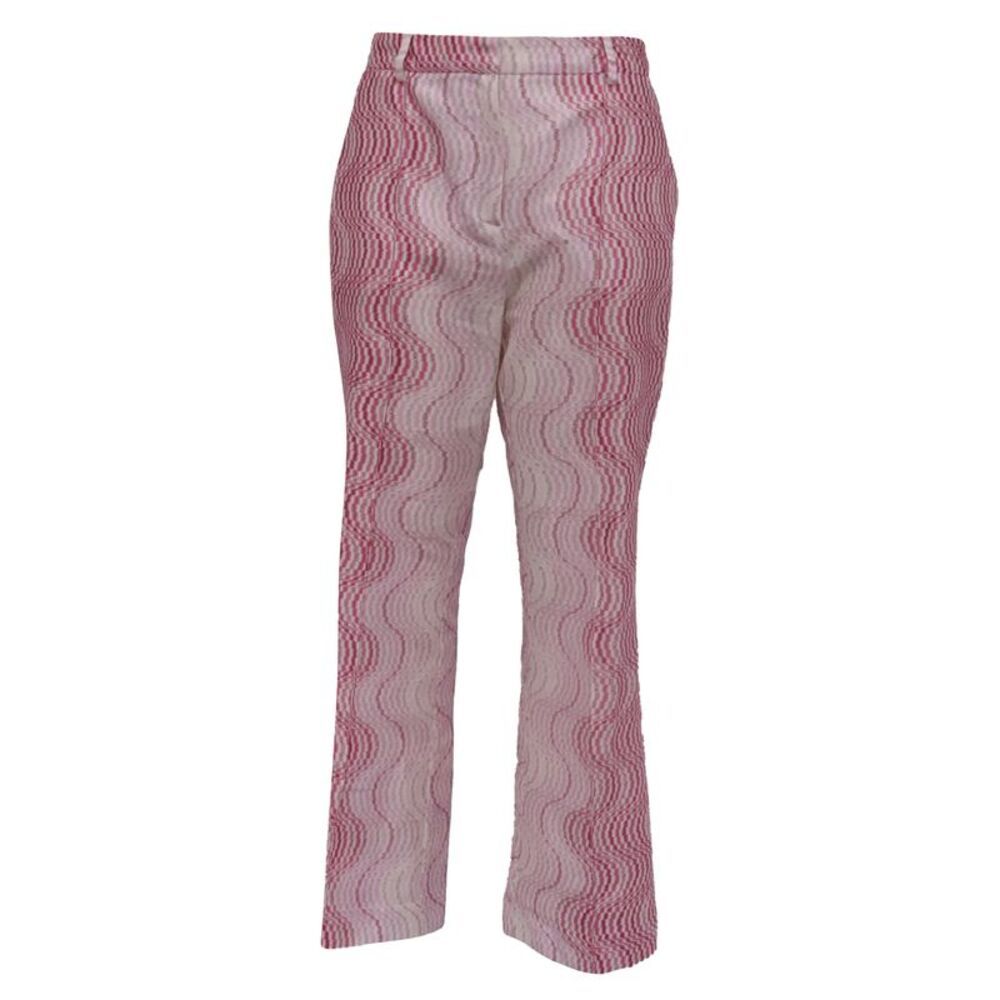 Missoni Zigzag Trousers in Pink Viscose